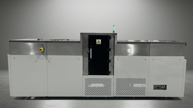 Backside of laboratory Ebeam conveyor for trials