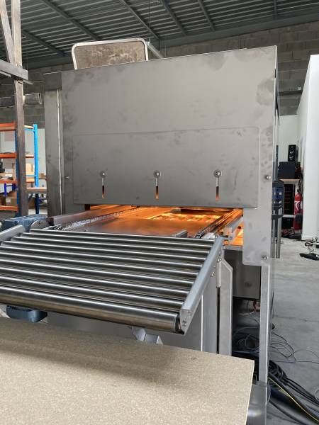 Crepe softening infrared tunnel