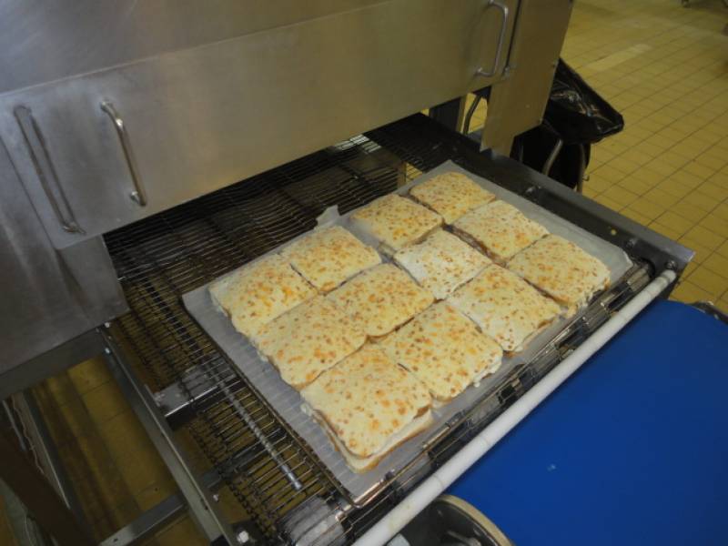 Croque monsieur infrared gratinating result