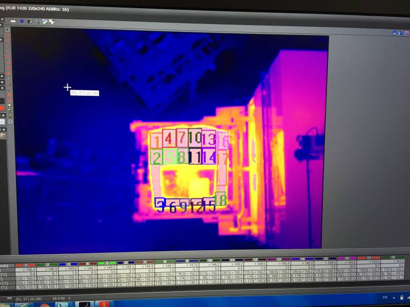 Electric infrared cube thermal image PLASTIC OMNIUM