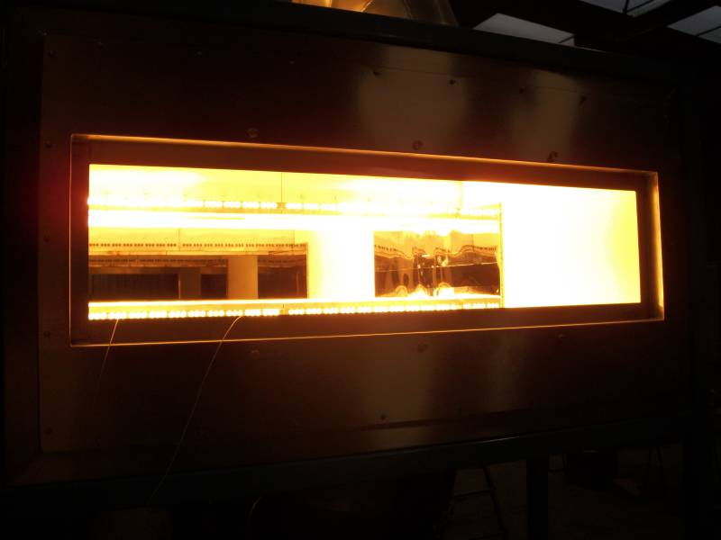 High density electric infrared paint curing tunnel in Kenya