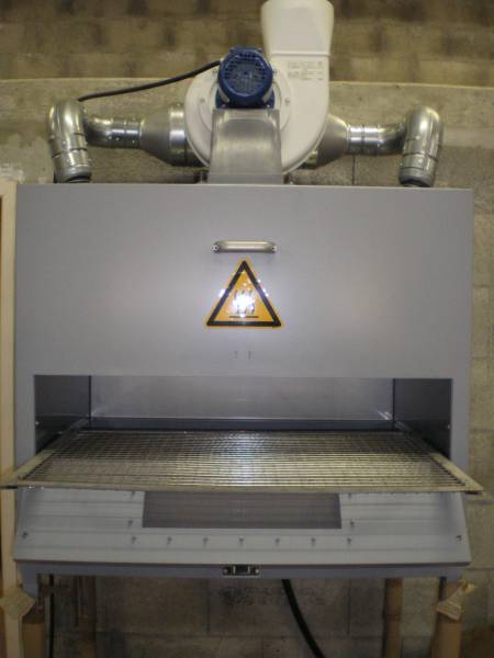 Infrared testing unit in UK PPG opened