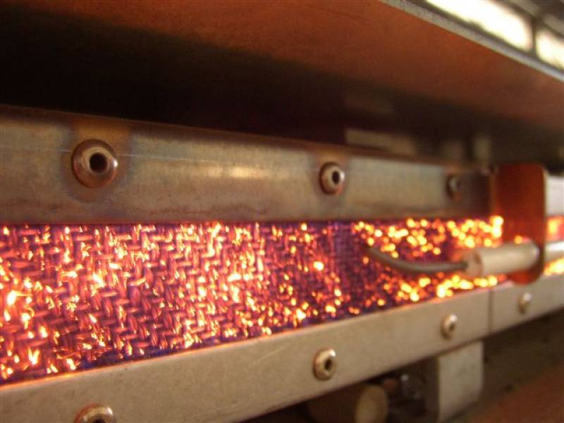 gas infrared concrete drying burner 