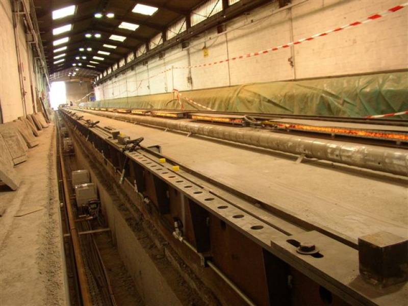 gas infrared concrete drying line in France 
