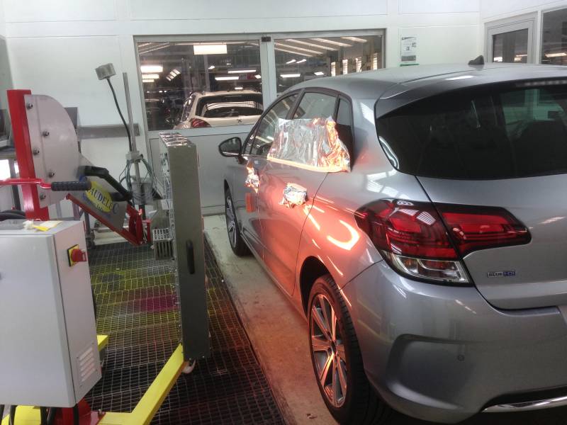 infrared touch-up mobile full panel dryer in Slovakia